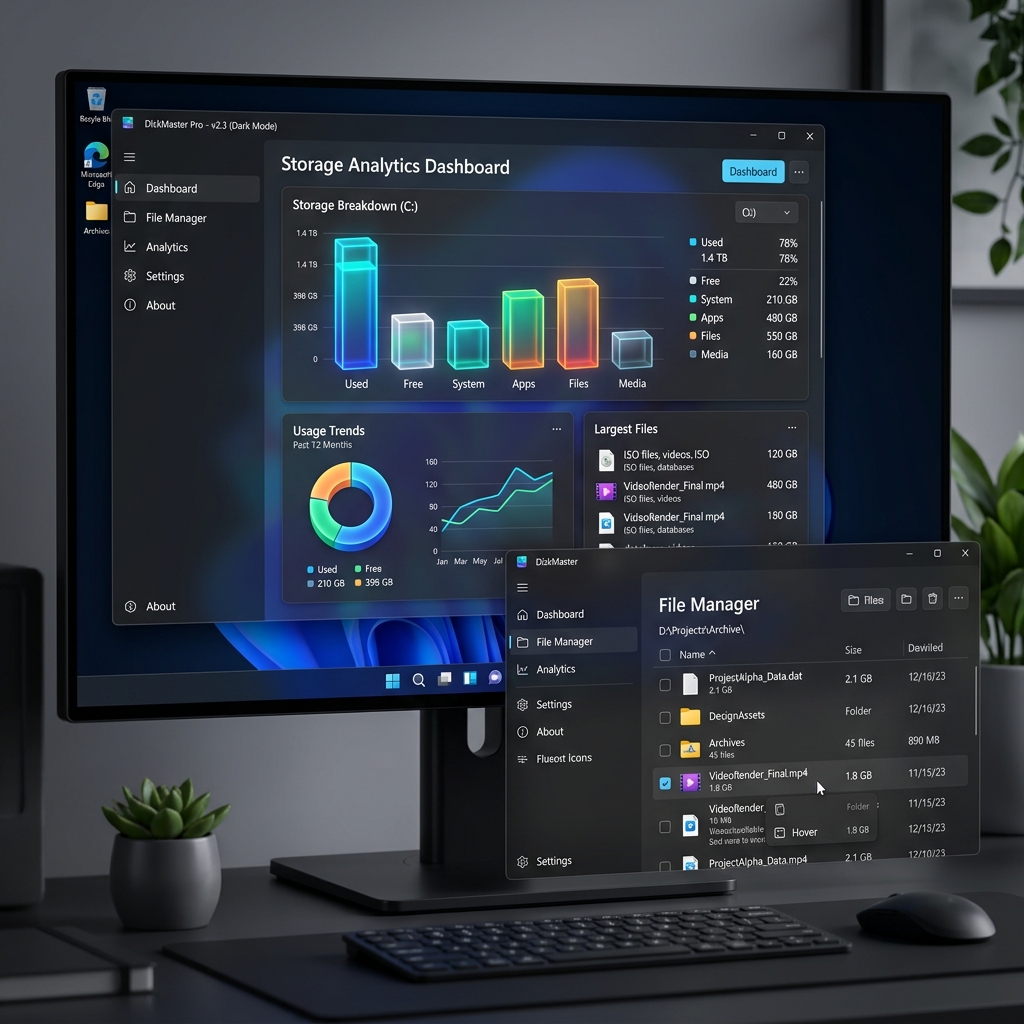 CleanSweep Native Windows 11 utility application for multi-threaded Blake3 duplicate file finding